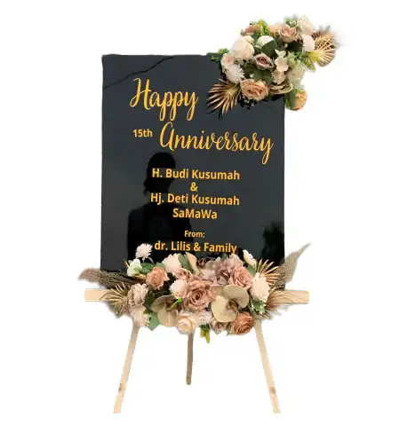 Papan Bunga Akrilik Glebeg